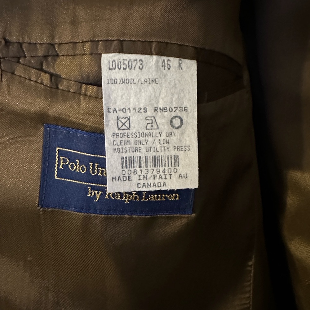 Ralph Lauren Polo University Club Dark Brown Blazer - Picture 3 of 7